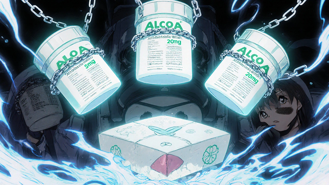 Three glowing drug batches with molecular structures aligned to an FDA seal, surrounded by ALCOA+ symbols.