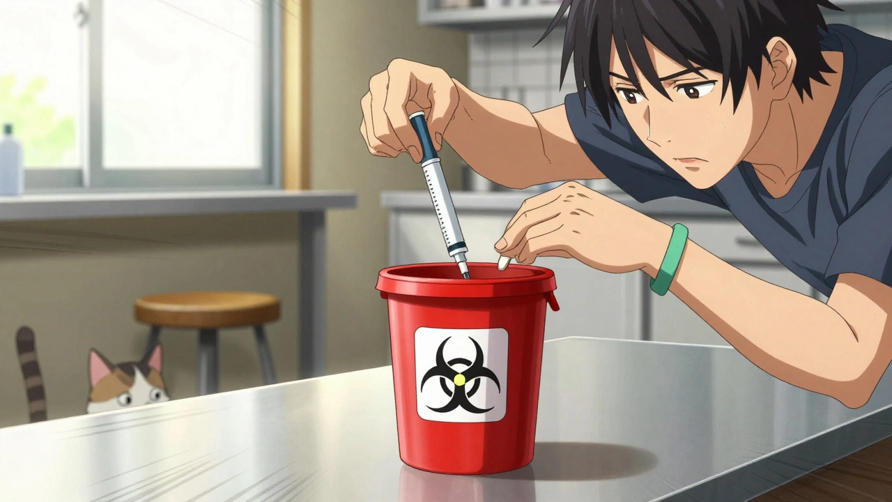 How to Dispose of Sharps and Needles from Injected Medications Safely