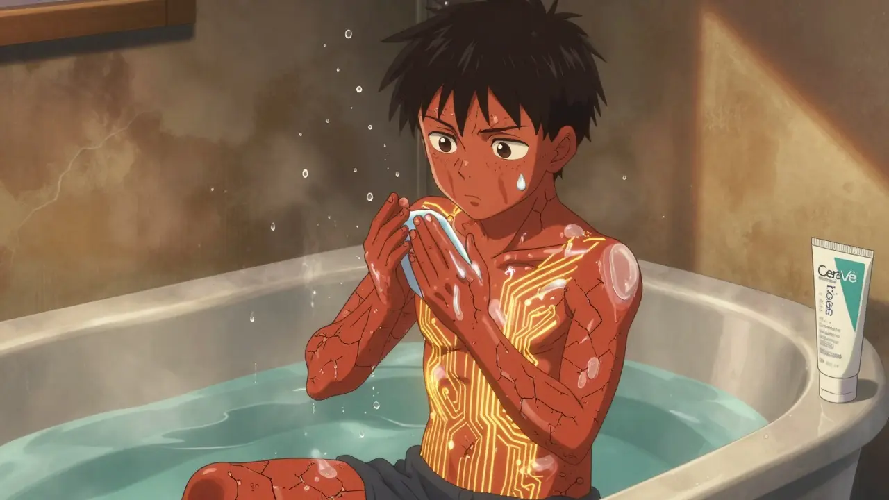 Atopic Dermatitis Flare Triggers and How Emollient Therapy Works