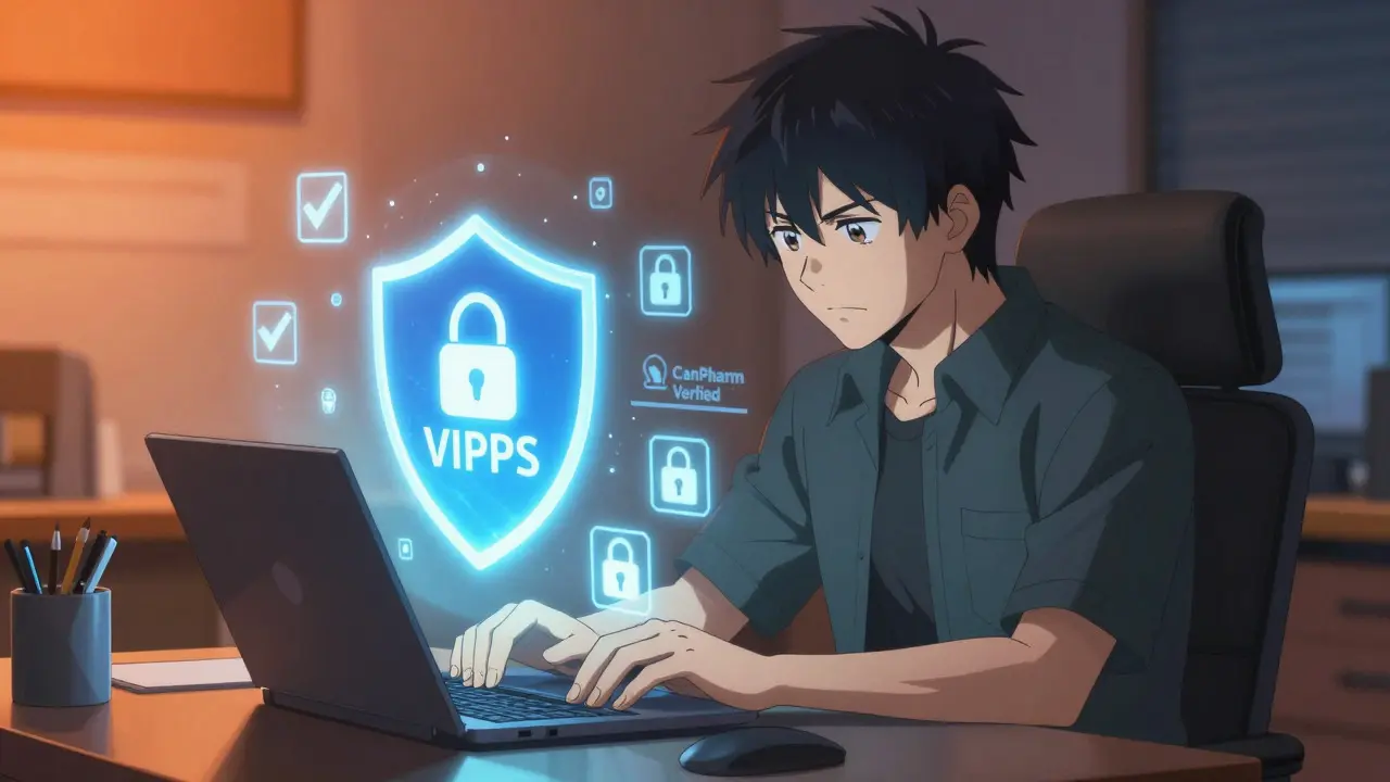 Hero verifying safe online pharmacy credentials