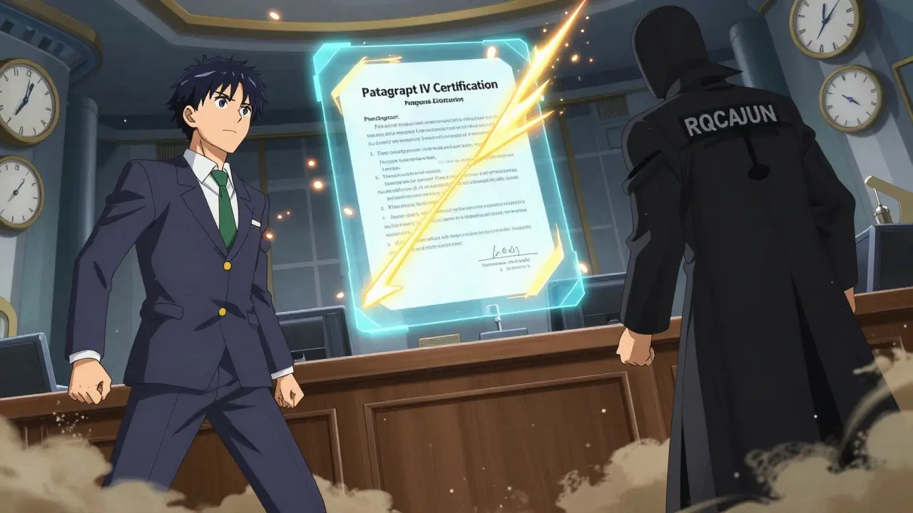 Shounen style courtroom battle over drug patent certification
